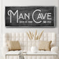 Man Cave - Floater Framed Canvas Print