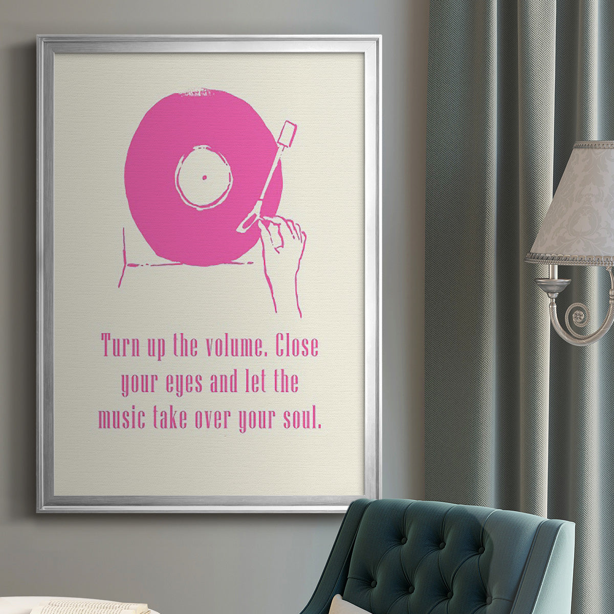 Sweet Melody III - Modern Framed Canvas Print