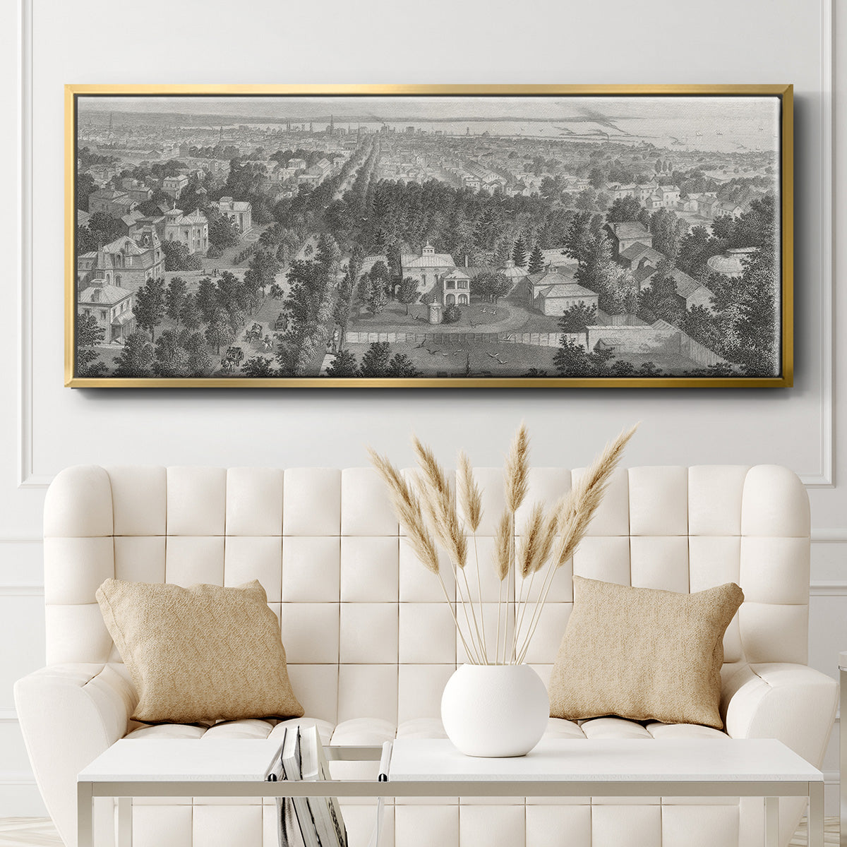 City of Buffalo - Floater Framed Canvas Print