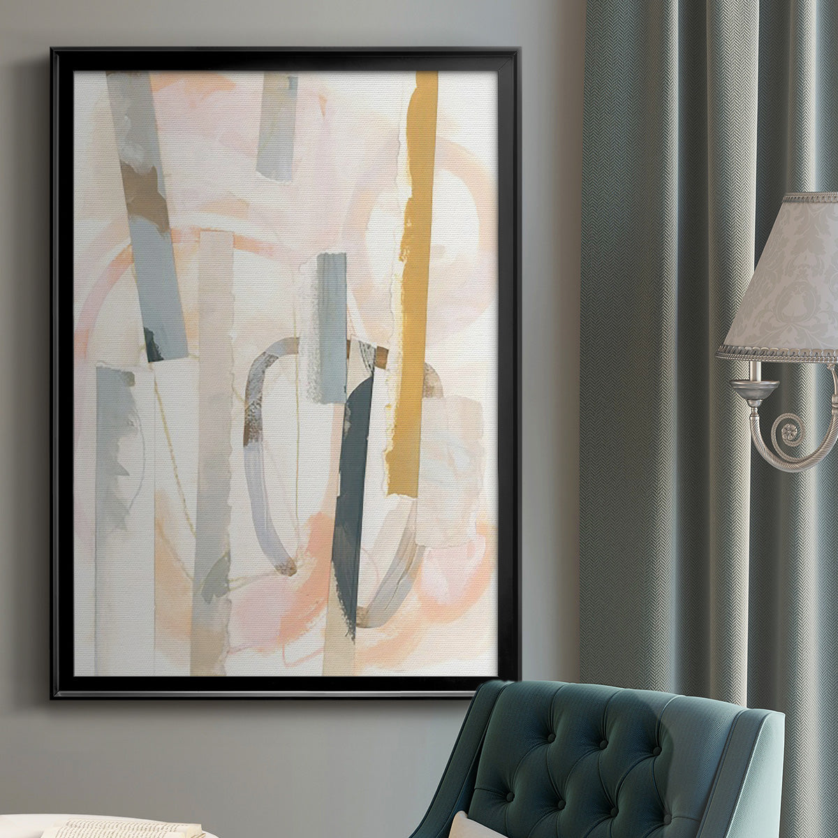 Melon Litmus IV - Modern Framed Canvas Print