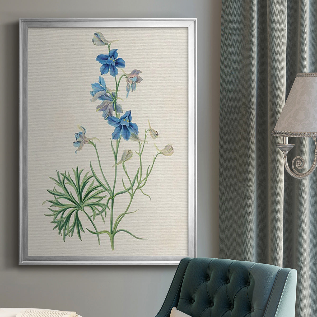 Flowers of the Seasons II - Modern Framed Canvas Print