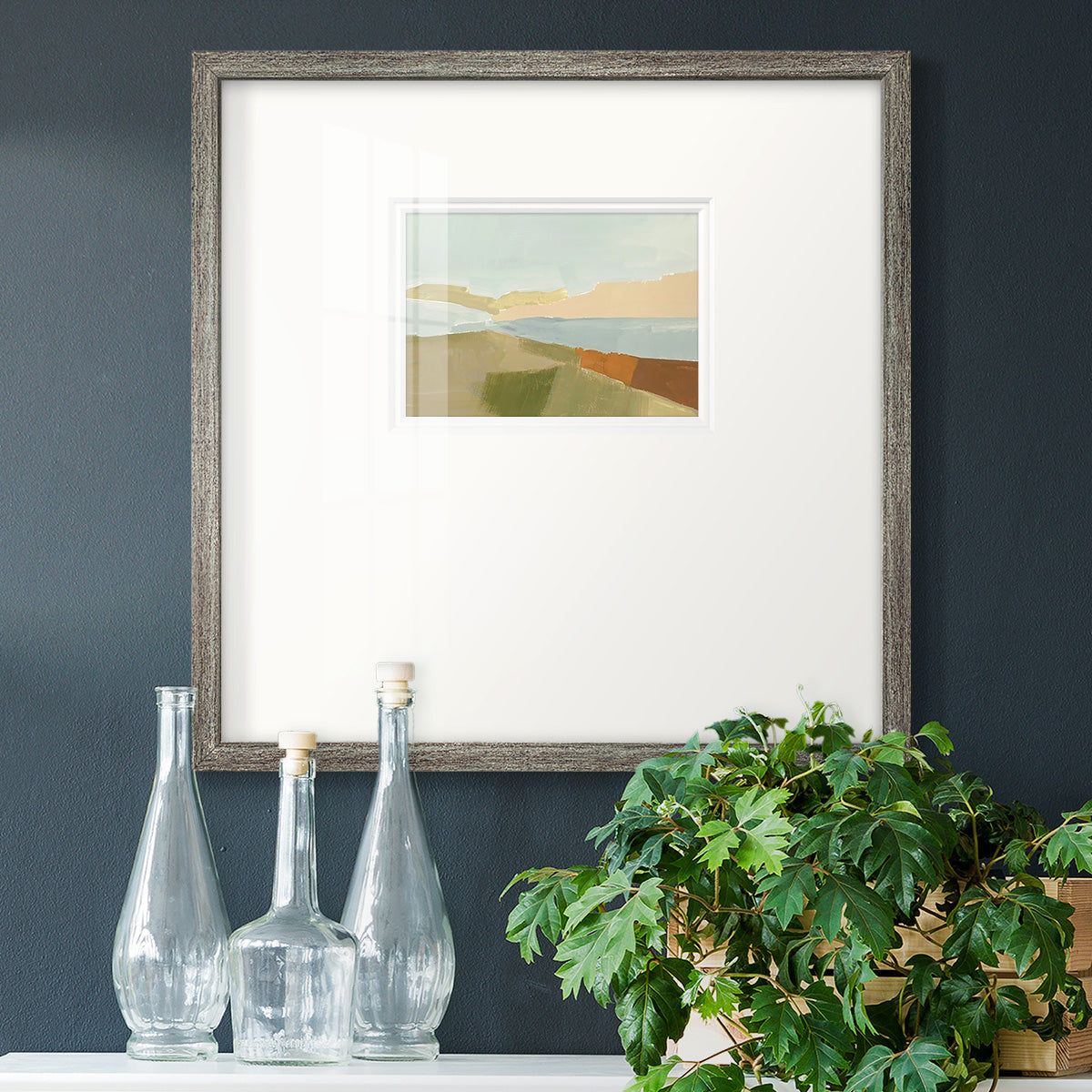 Stacked Landscape III Premium Framed Print Double Matboard