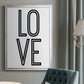 Bold Love II - Modern Framed Canvas Print