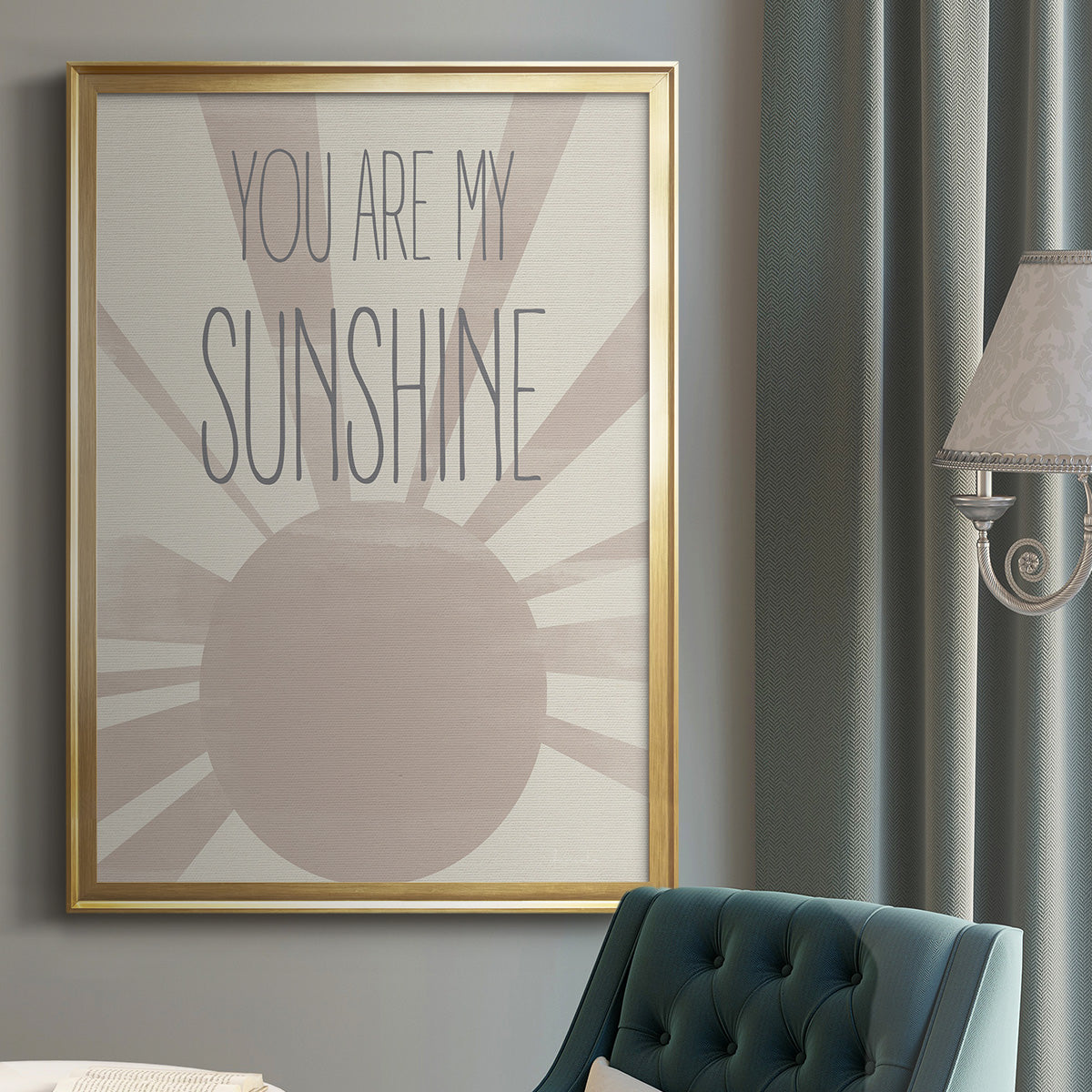 Sunshine - Modern Framed Canvas Print