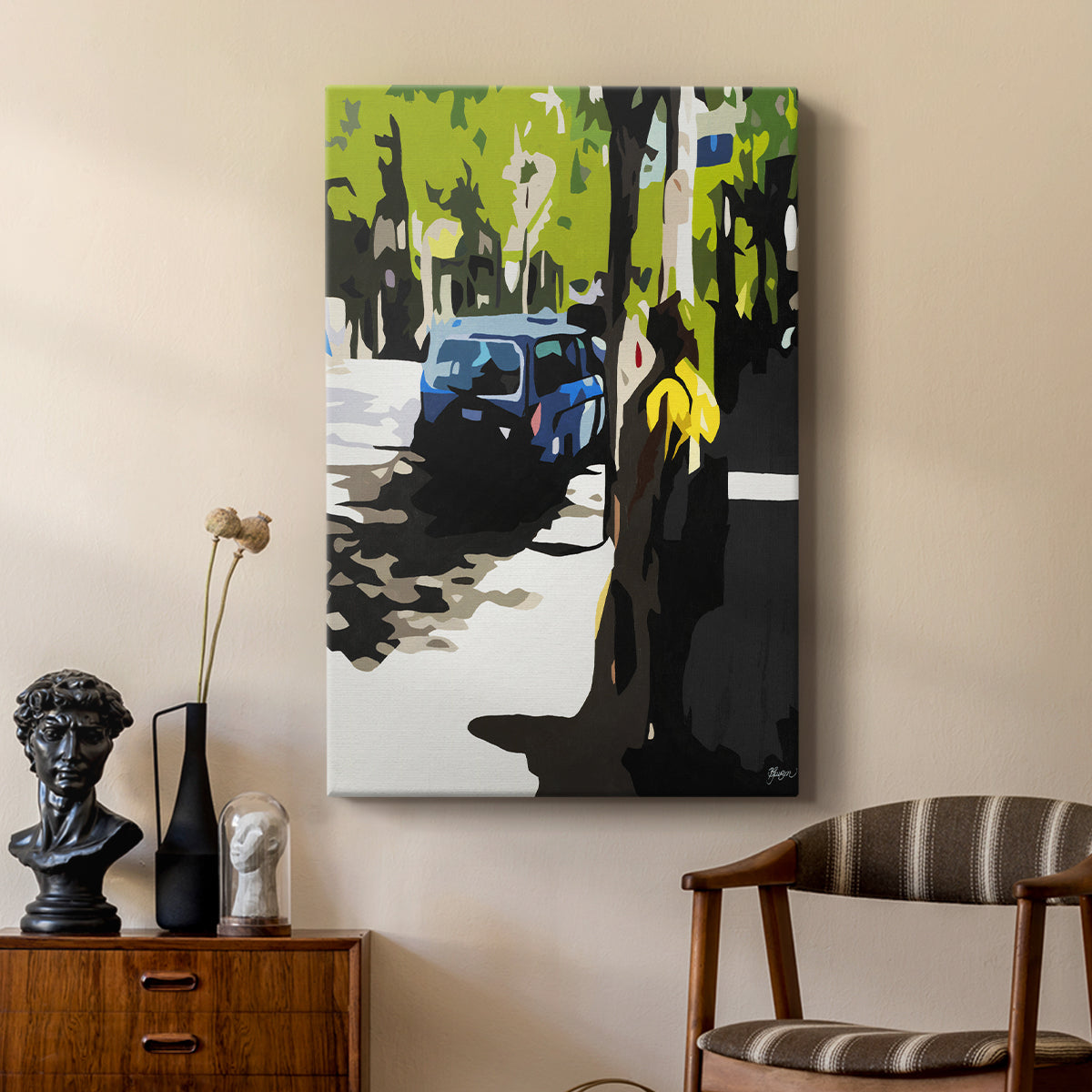 A Volvo in Ballard - Canvas Art Print