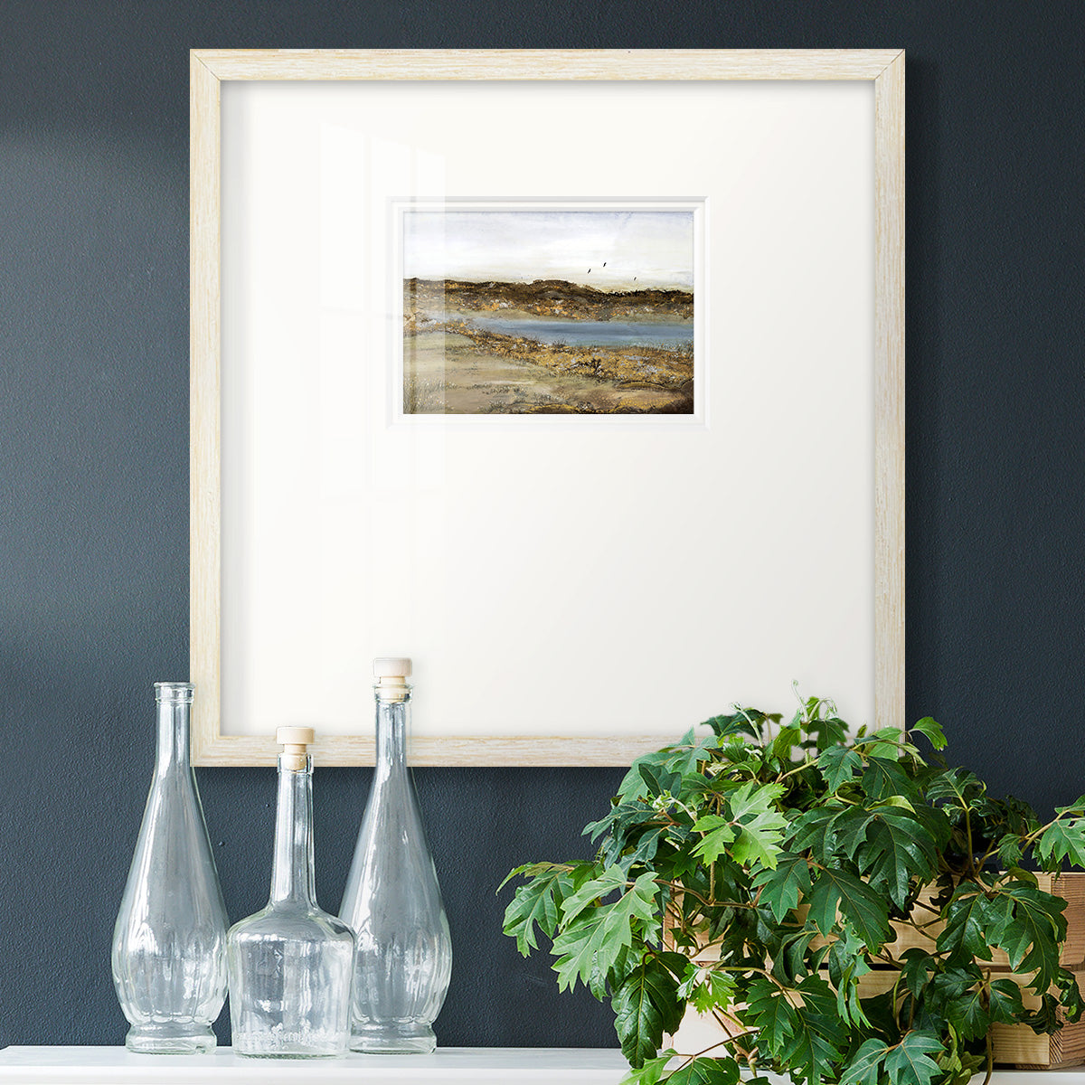 RETREATING WITHIN Premium Framed Print Double Matboard