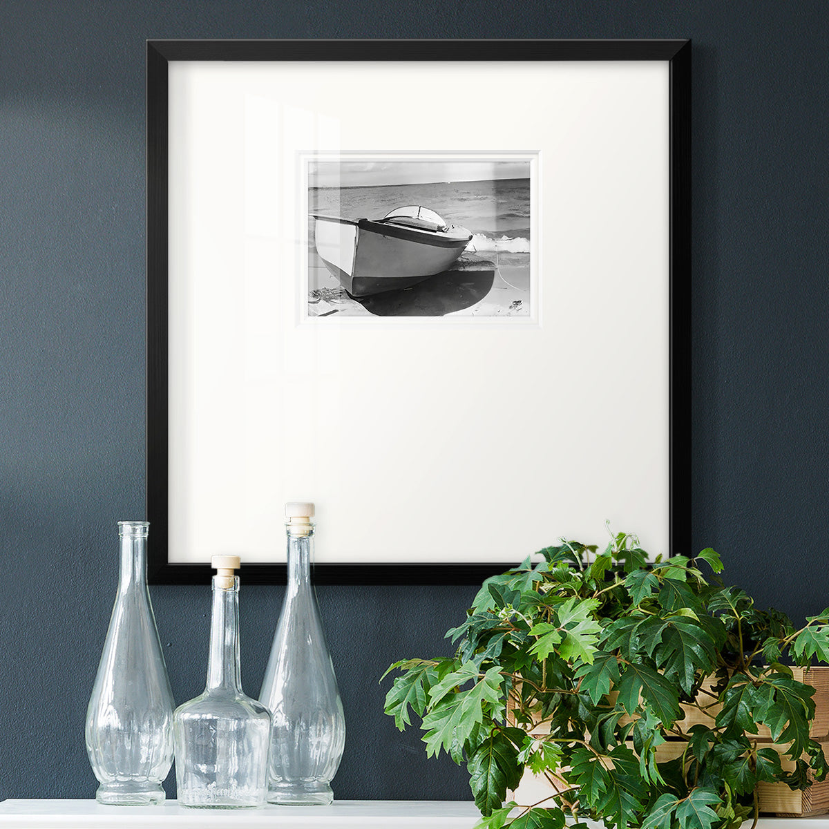 Vintage Rowboat II Premium Framed Print Double Matboard