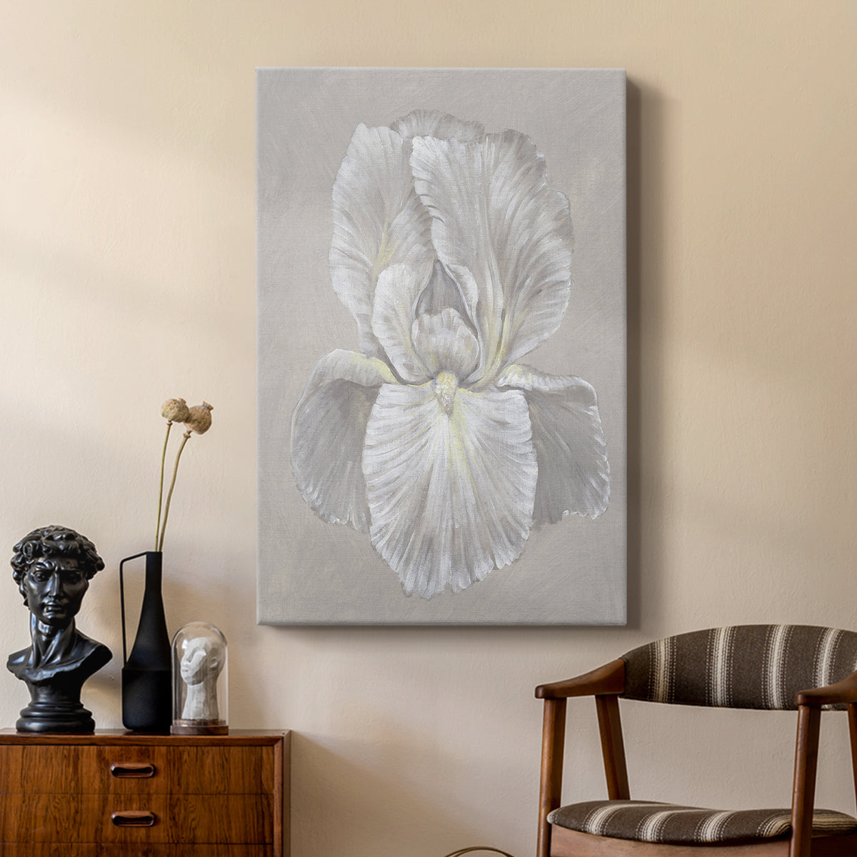 White Iris I - Canvas Art Print