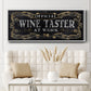 Wine Taster - Floater Framed Canvas Print