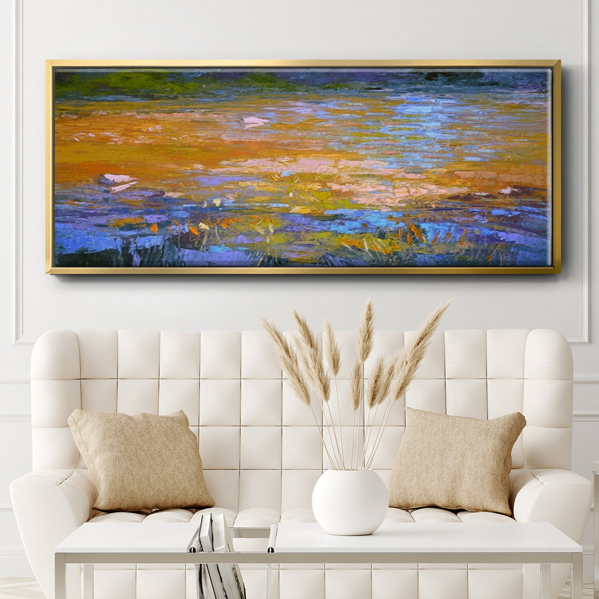 Indian Summer - Floater Framed Canvas Print
