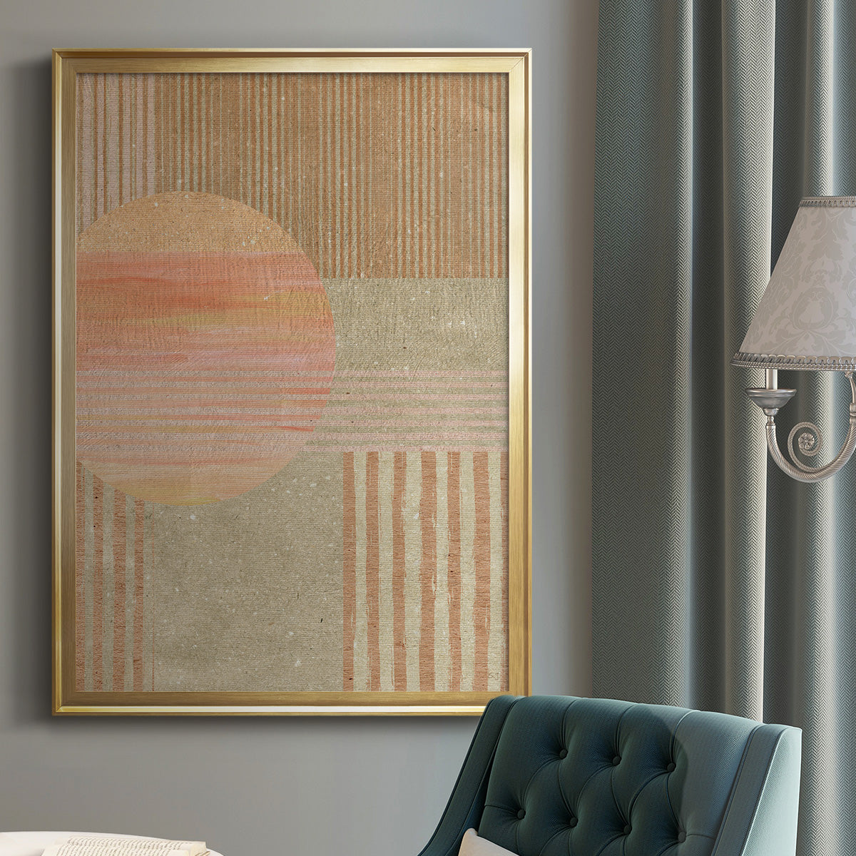 Adobe Sunrise I - Modern Framed Canvas Print