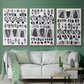 Grey Arches I - Floater Framed Canvas Set
