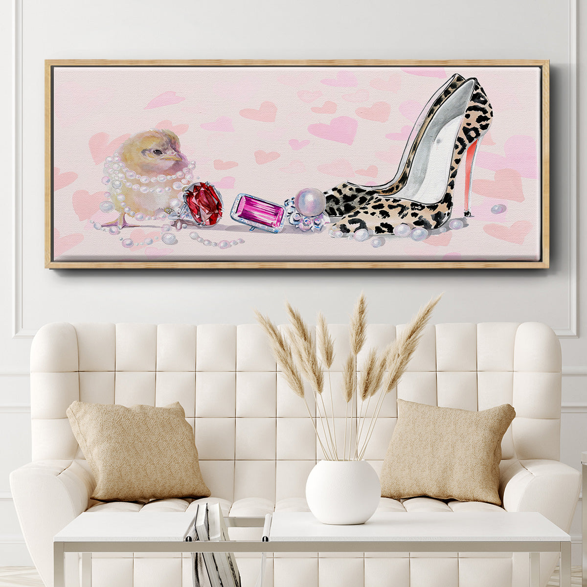 Cute Couture Collection D - Floater Framed Canvas Print