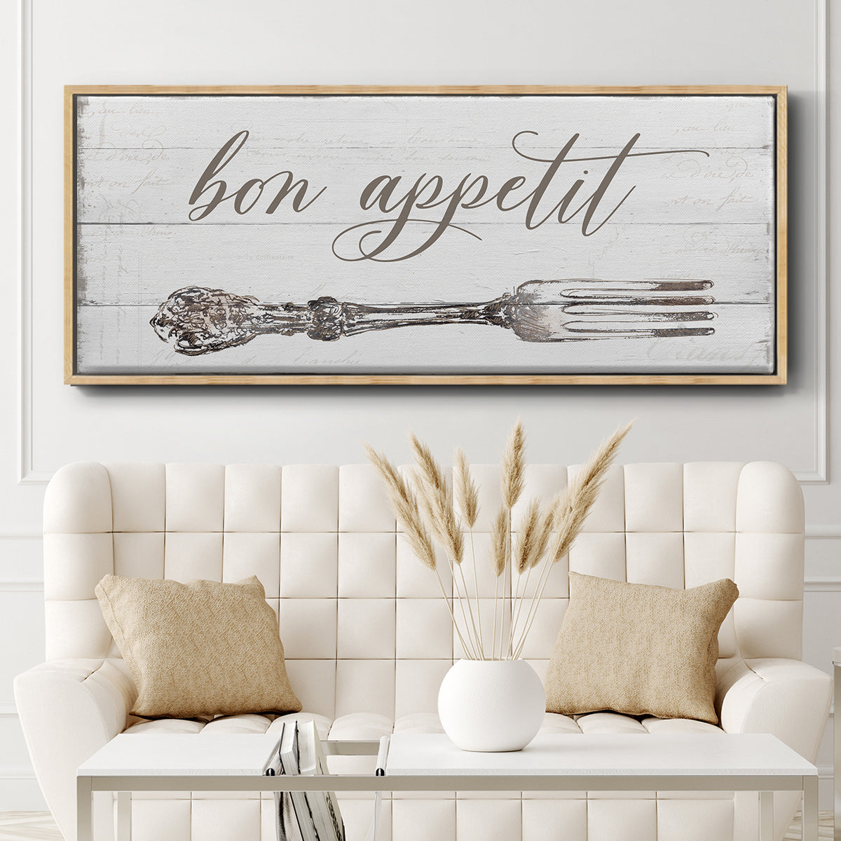 Bon Appetit - Floater Framed Canvas Print