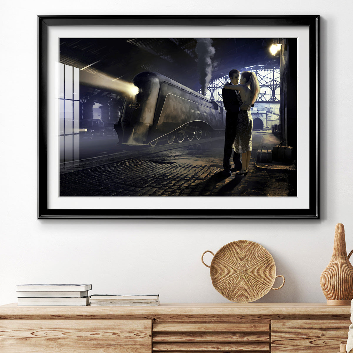 Train Depot Premium Framed Print - Ready to Hang