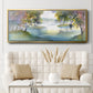Meandering Lake I - Floater Framed Canvas Print