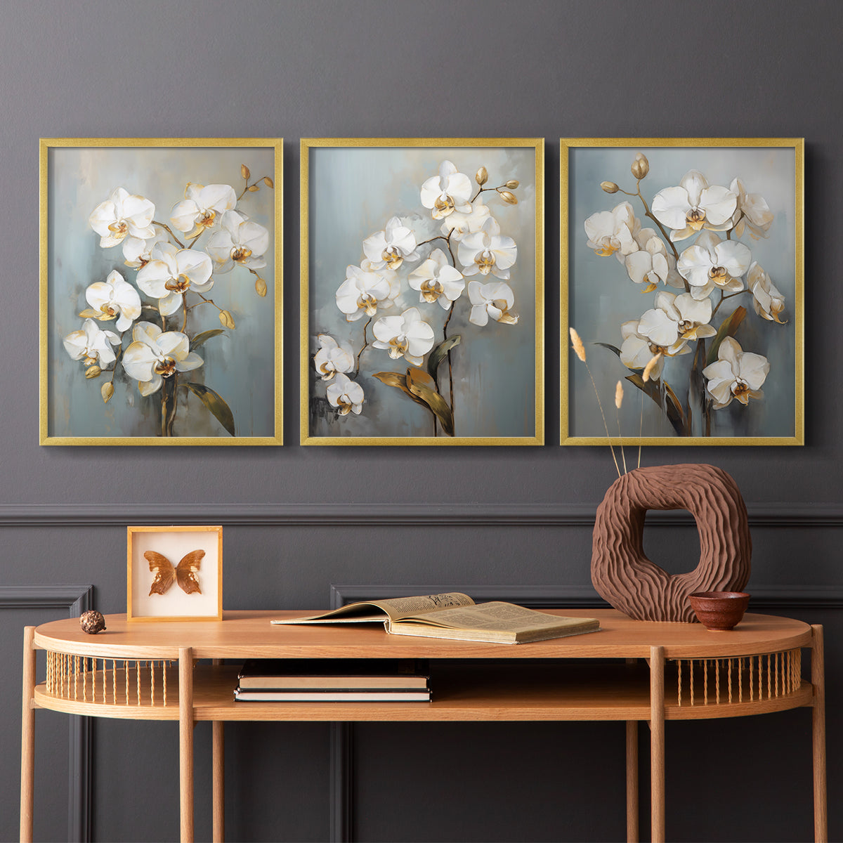 Floral Study Series LXV - Restickable Framed Art Set