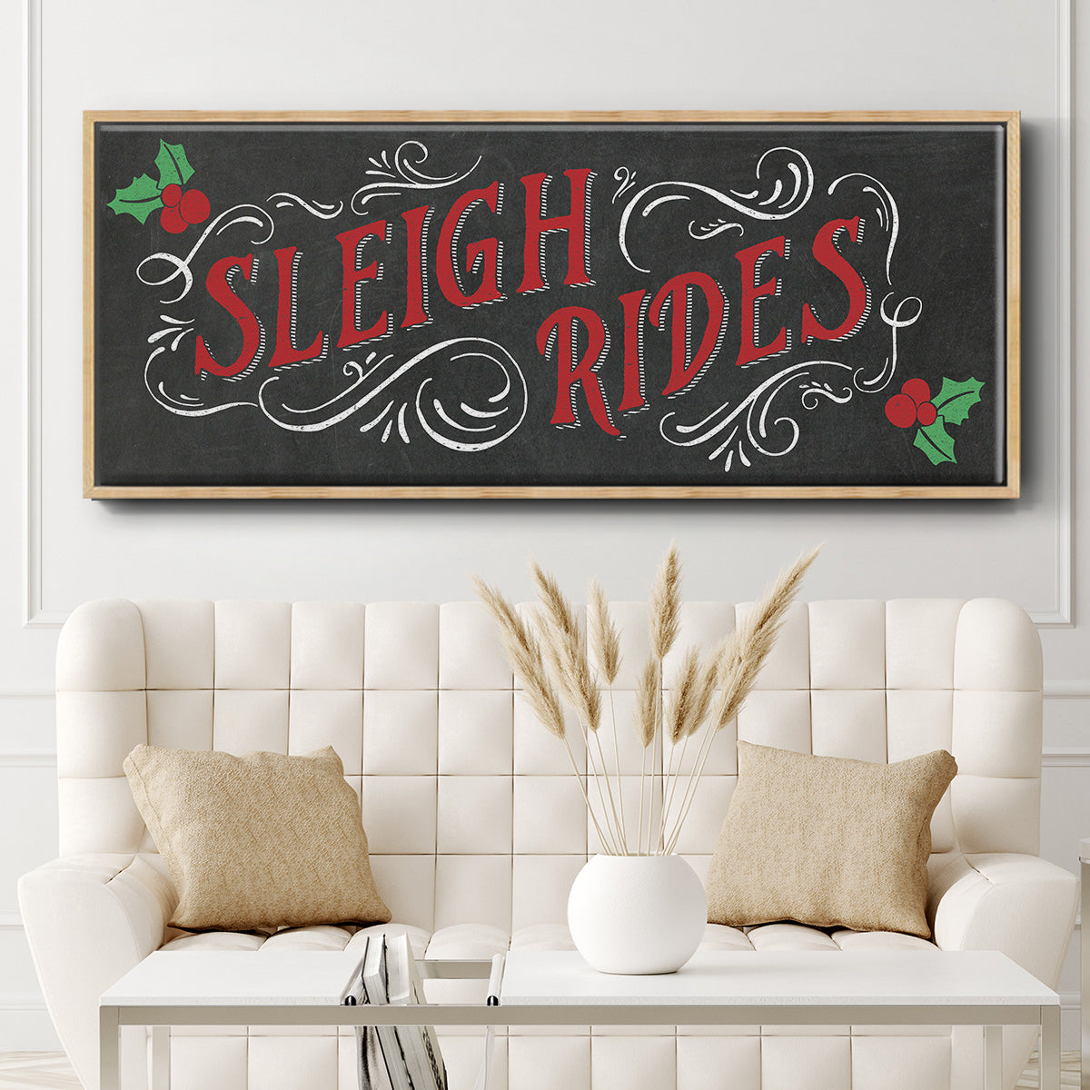 Sleigh Rides - Floater Framed Canvas Print