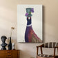 Pheasant in Blue Hat - Canvas Art Print