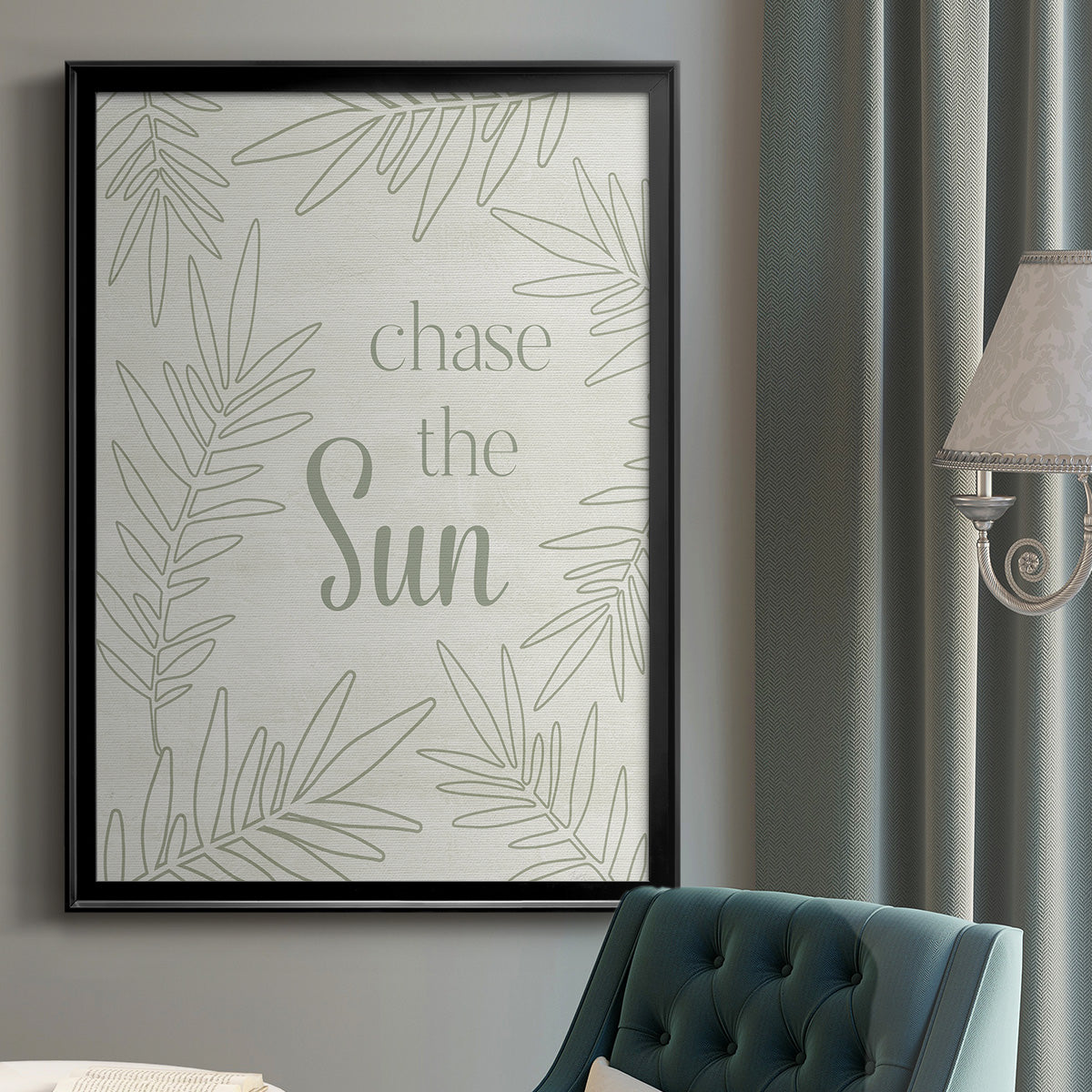 Chase the Sun - Modern Framed Canvas Print