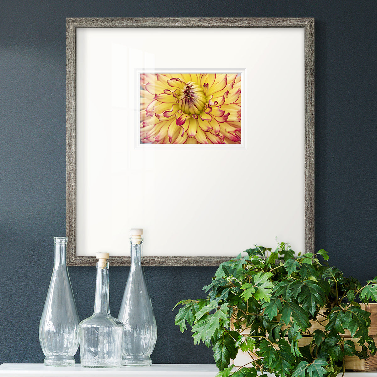 Blooms II Premium Framed Print Double Matboard