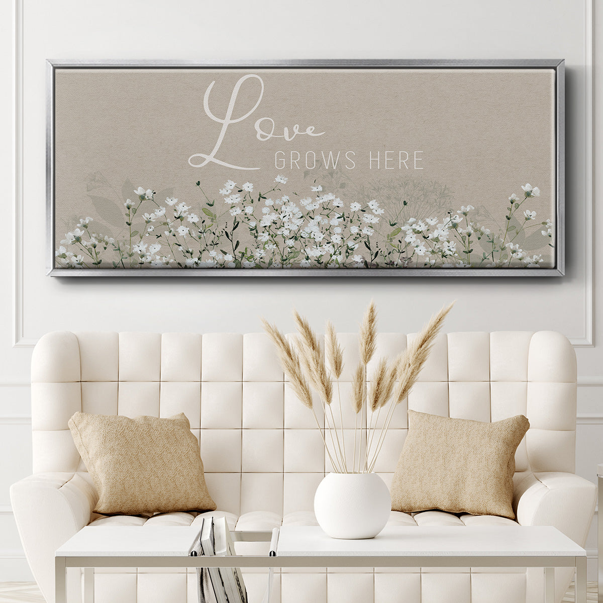 Bouquet of Love - Floater Framed Canvas Print