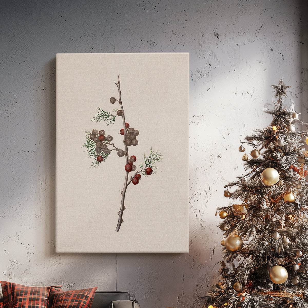 Pearled Lantern Serenade - Canvas Art Print