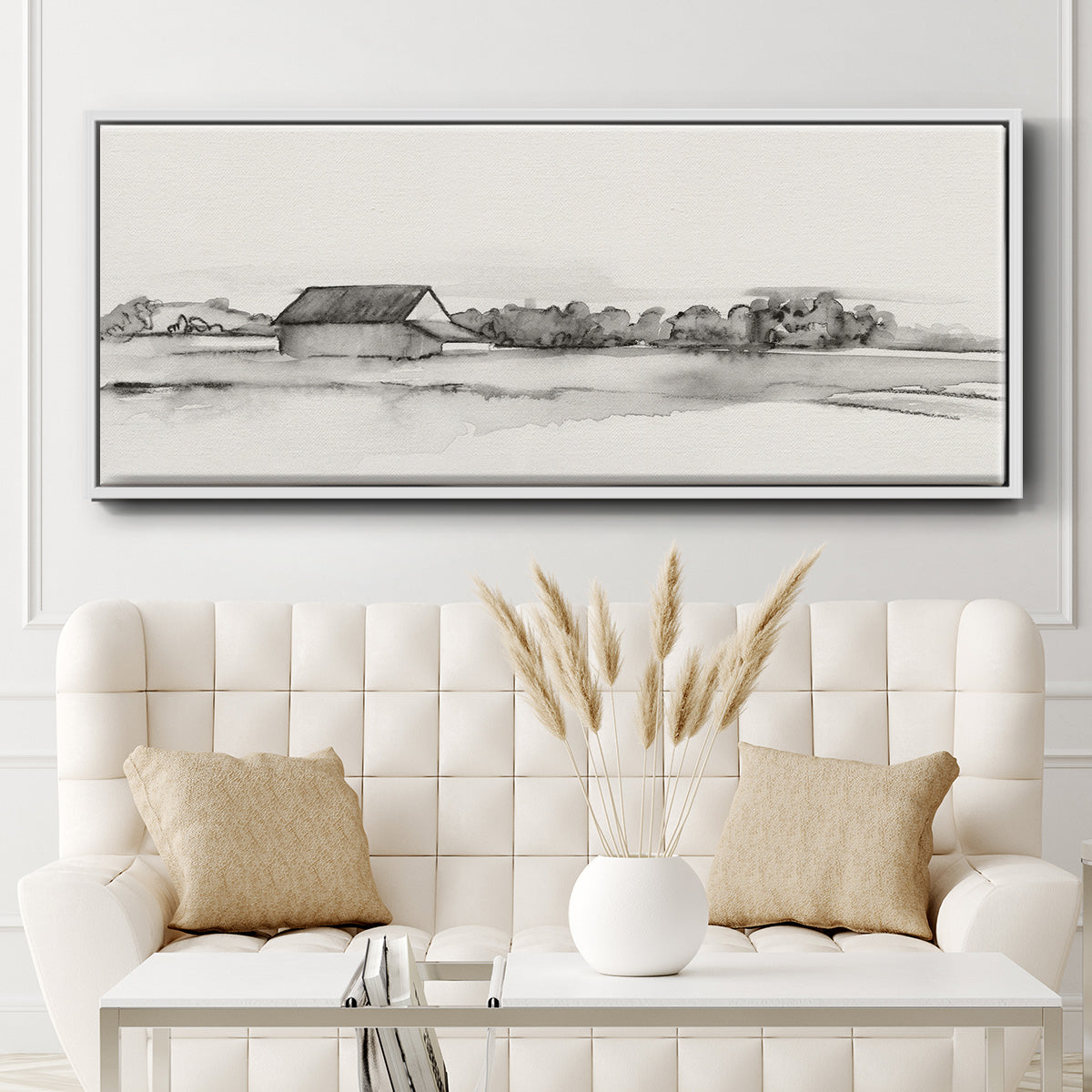 Wyeth Barn I - Floater Framed Canvas Print