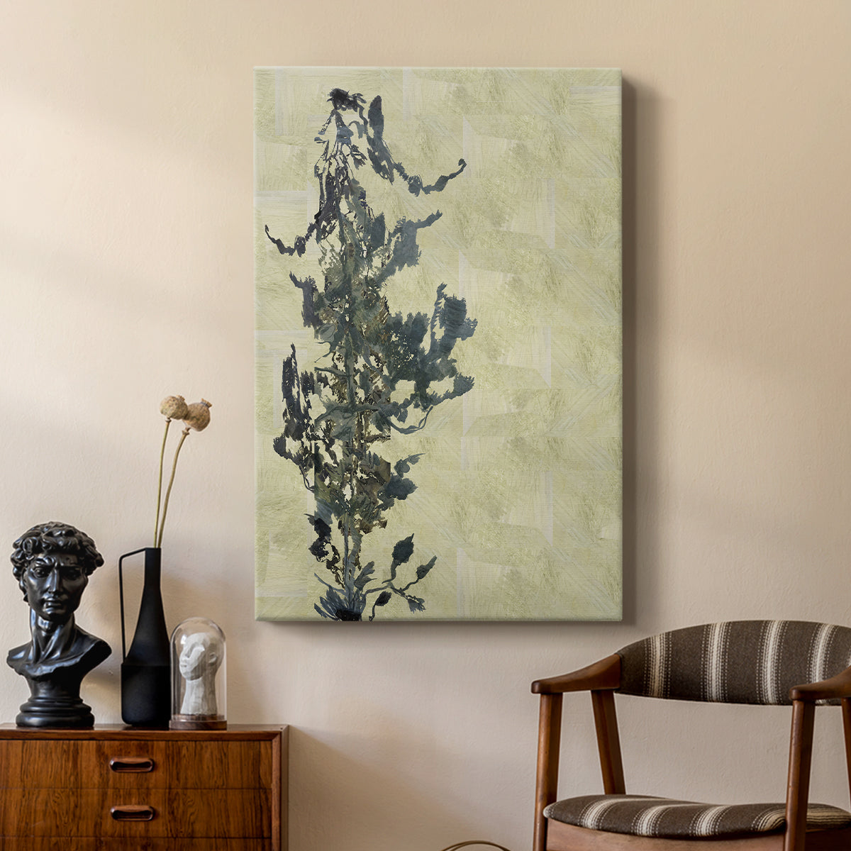 Chinoiserie 2 Tan II - Canvas Art Print
