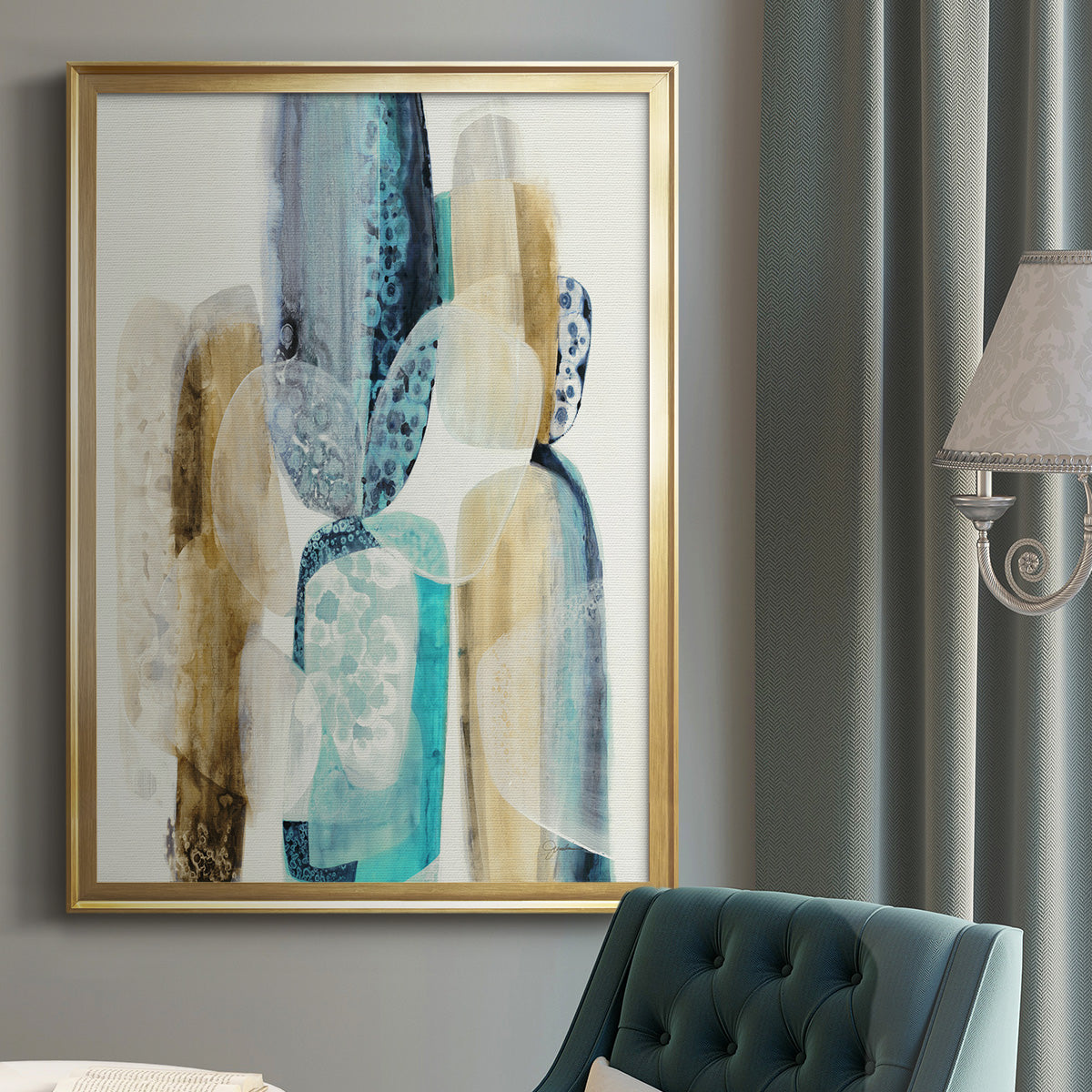 Mood Elevator - Modern Framed Canvas Print