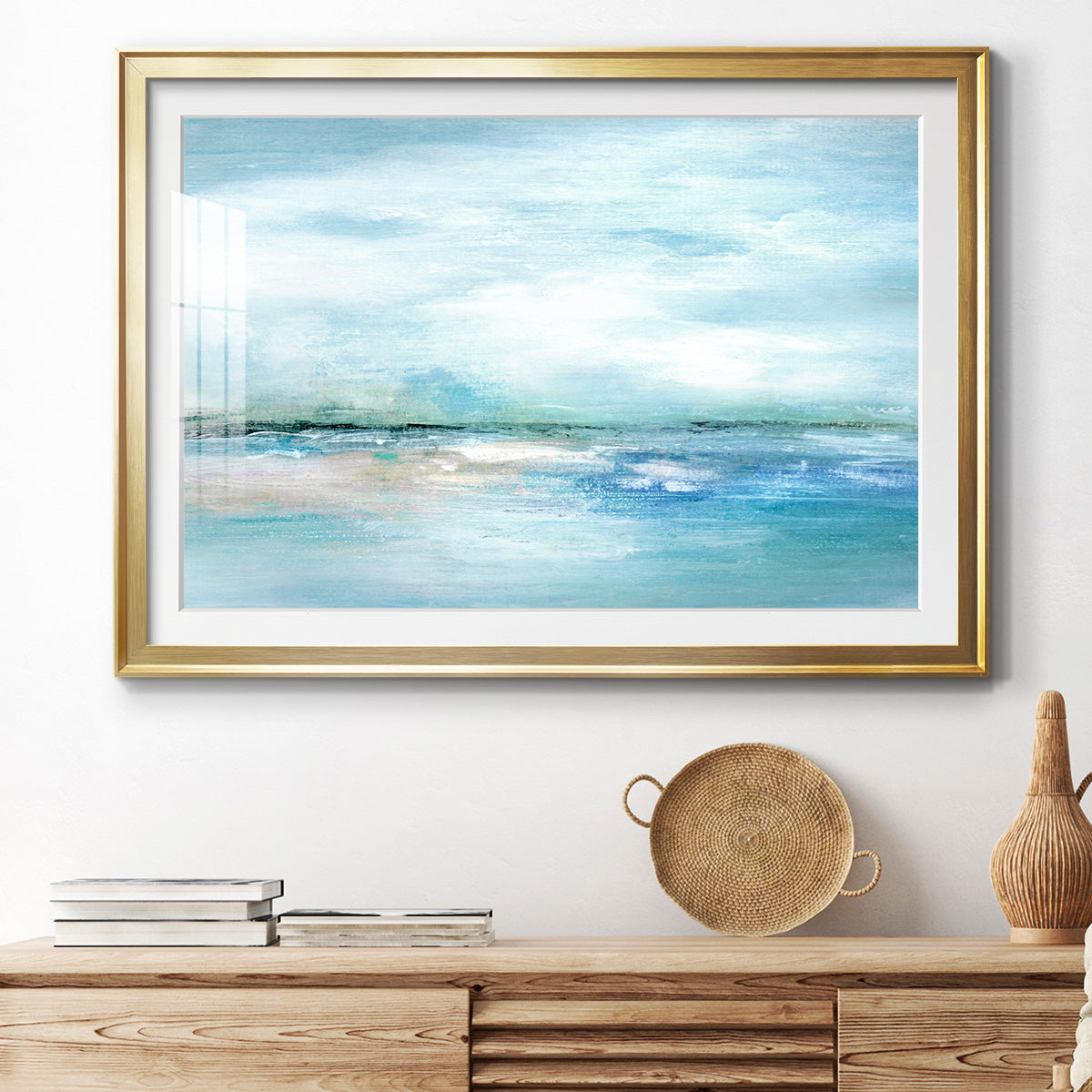 Silhouette Sunset - Modern Framed Art Print