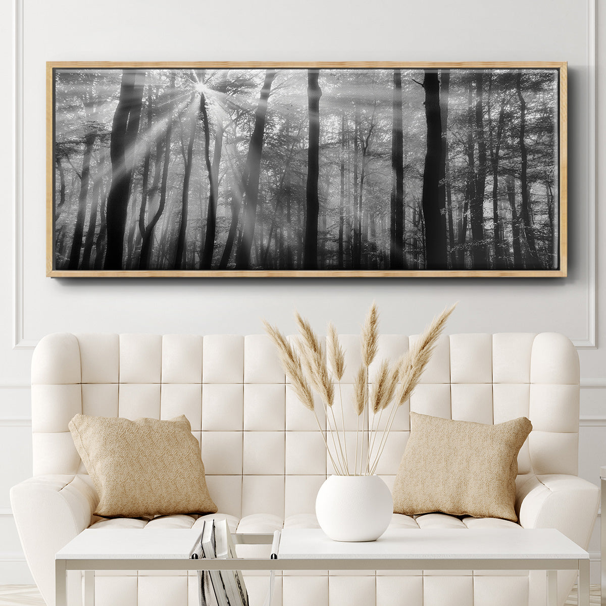 Breaking Through - Floater Framed Canvas Print