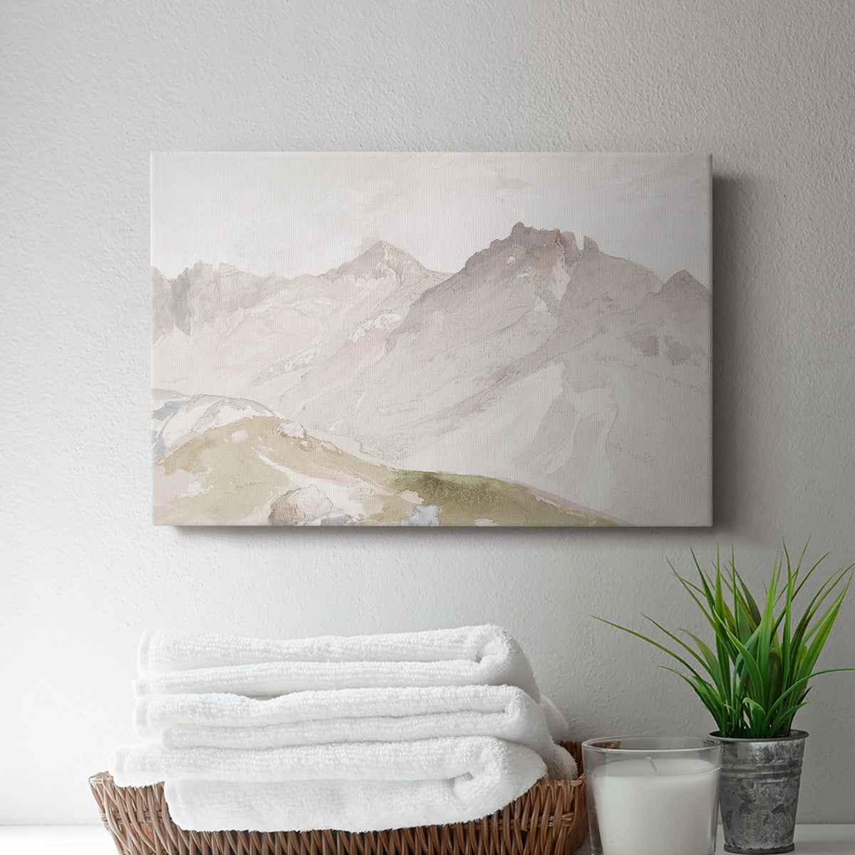 Watercolor Mountain X - Canvas Art Print