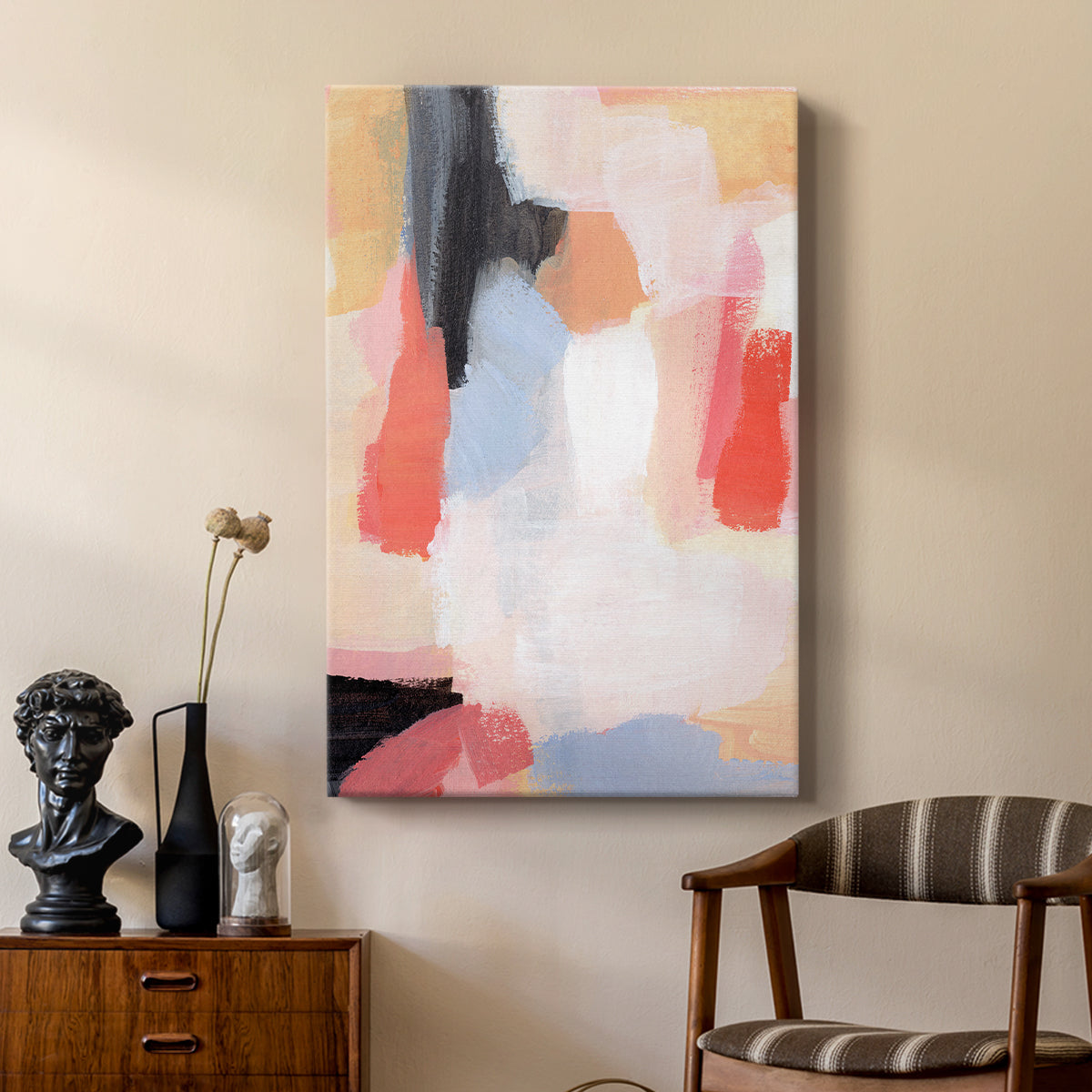 Aerial Scarlet II - Canvas Art Print