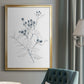 Indigo Sketch I - Modern Framed Canvas Print