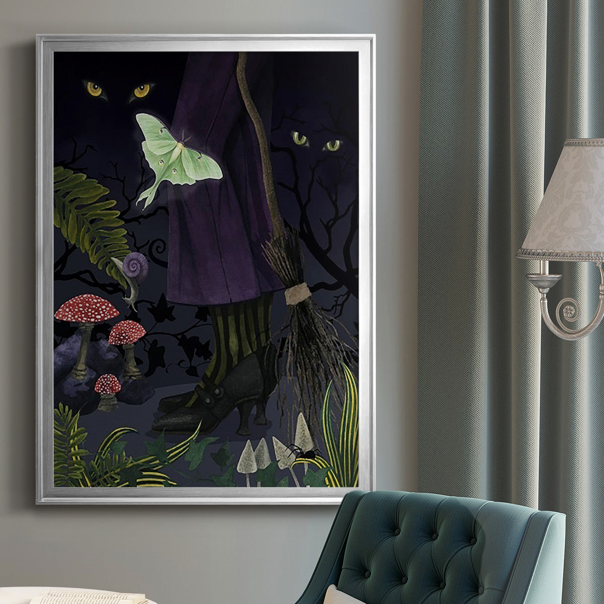 Hallowed Forest II -  Framed Canvas Print