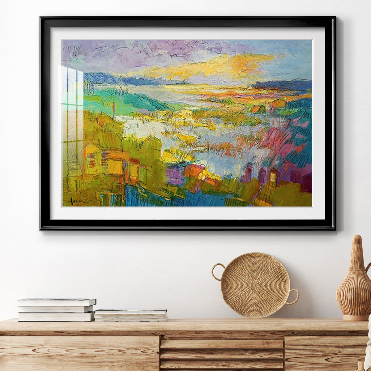 Diamond Girl Dances - Modern Framed Art Print