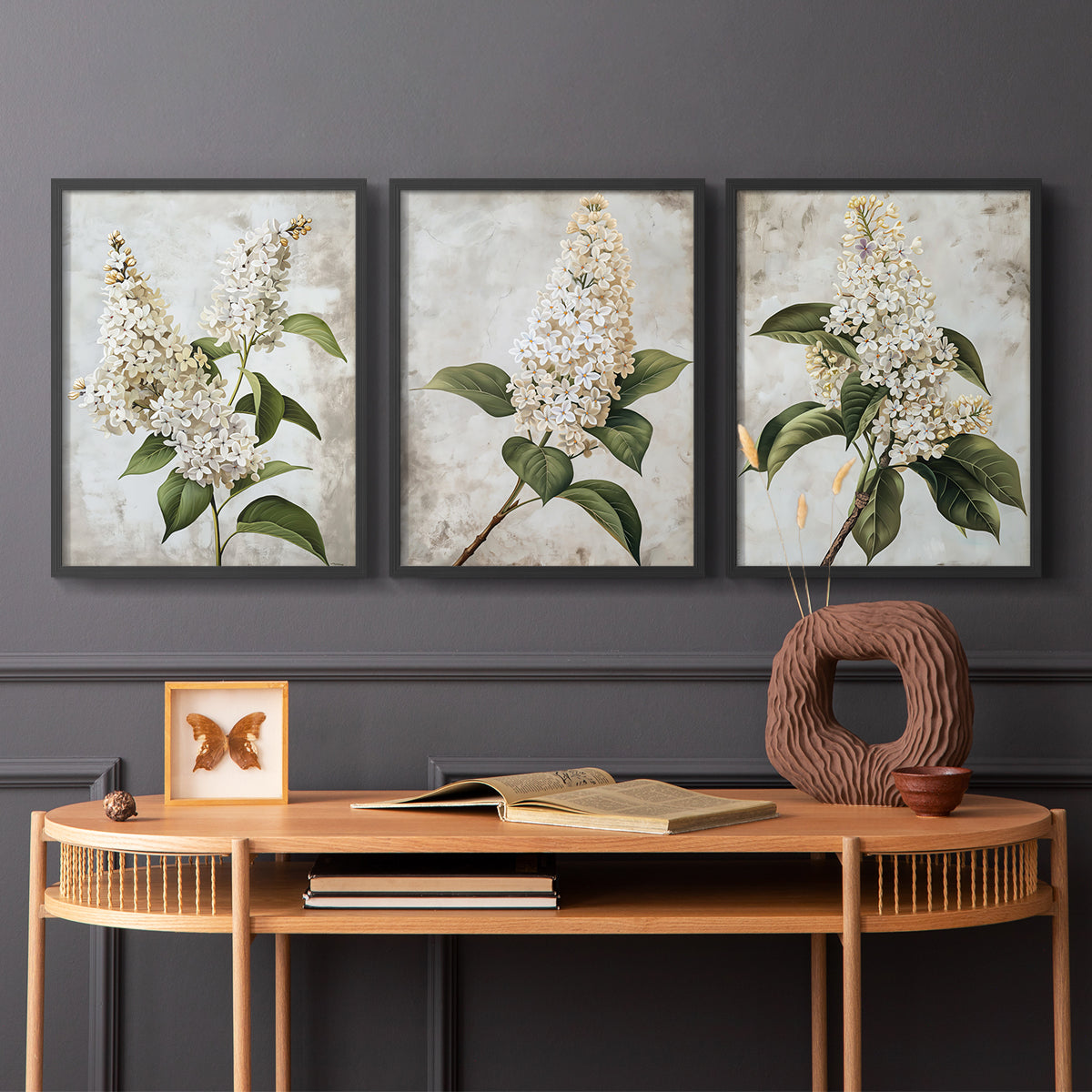 Floral Study Series LXXXVII - Restickable Framed Art Set