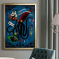 Spooky Cephalopod Chandeliers II - Modern Framed Canvas Print