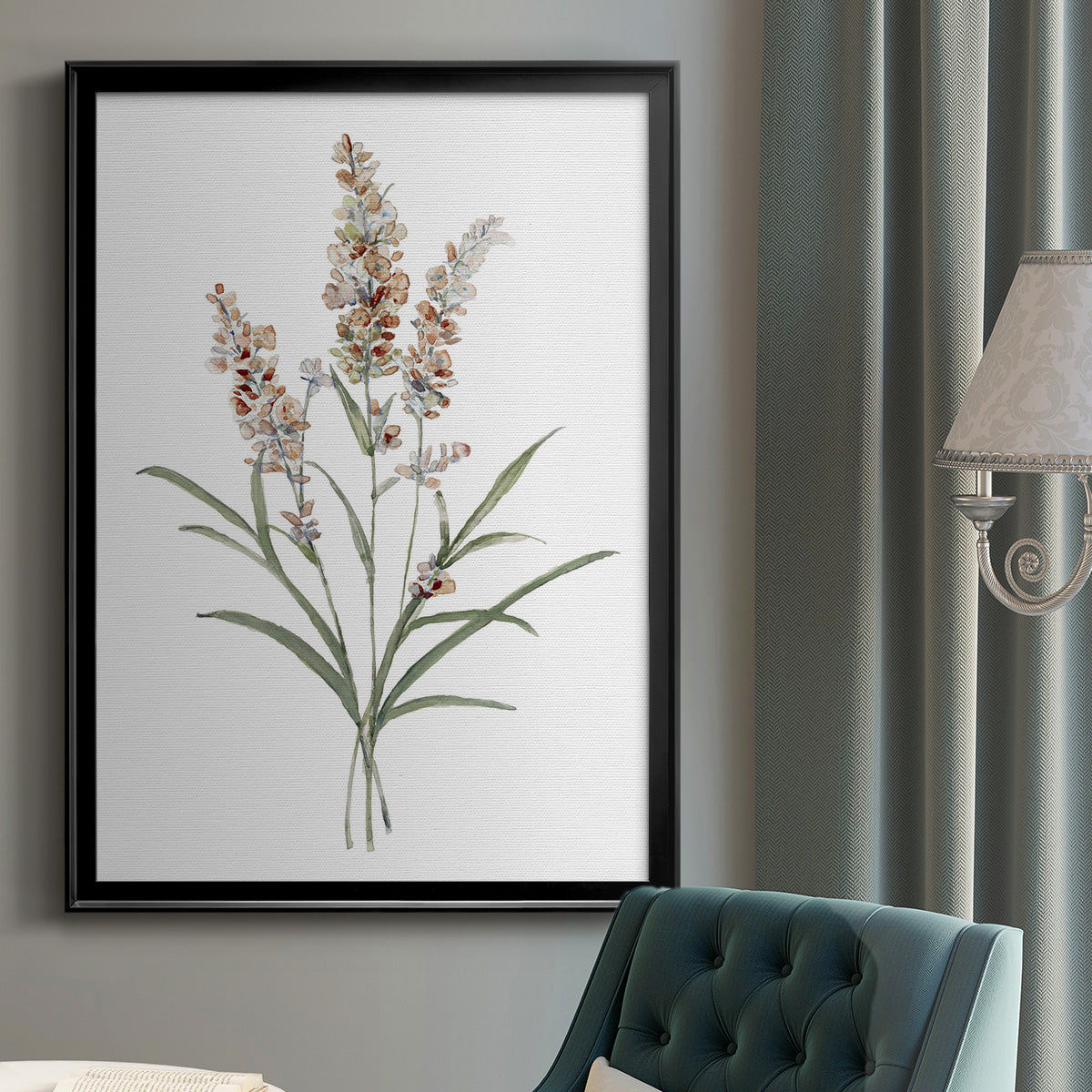 Dainty Botanical I - Modern Framed Canvas Print
