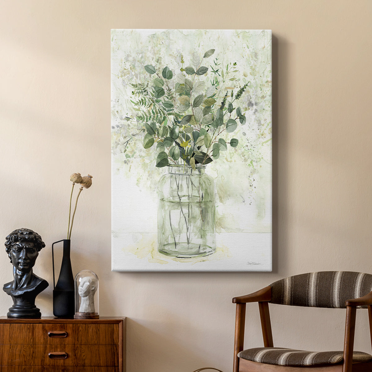 Delicate Greenery II - Canvas Art Print