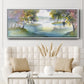 Meandering Lake I - Floater Framed Canvas Print