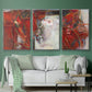 City Life I - Framed Premium Gallery Wrapped Canvas L Frame 3 Piece Set - Ready to Hang