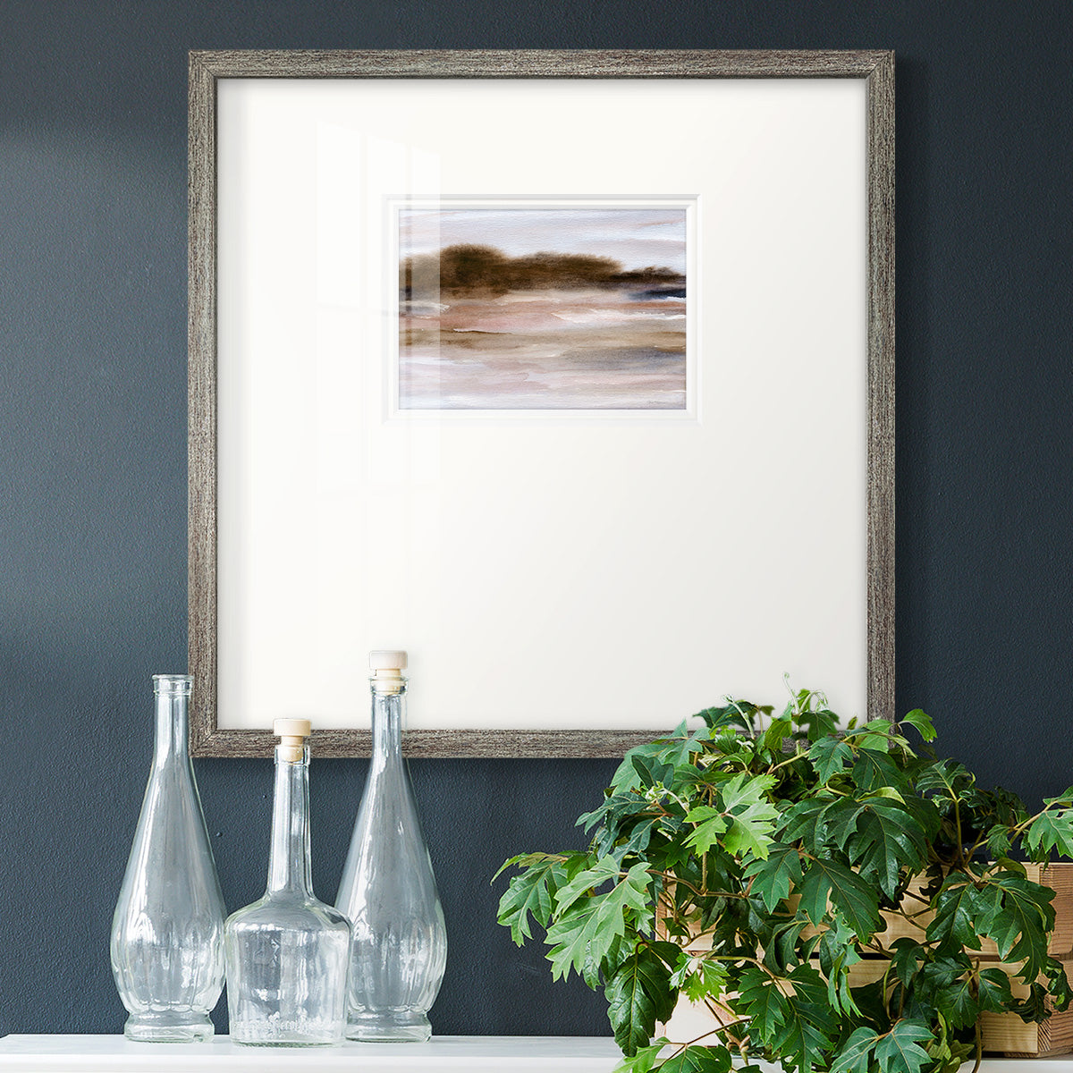 Autumnal Bay Premium Framed Print Double Matboard