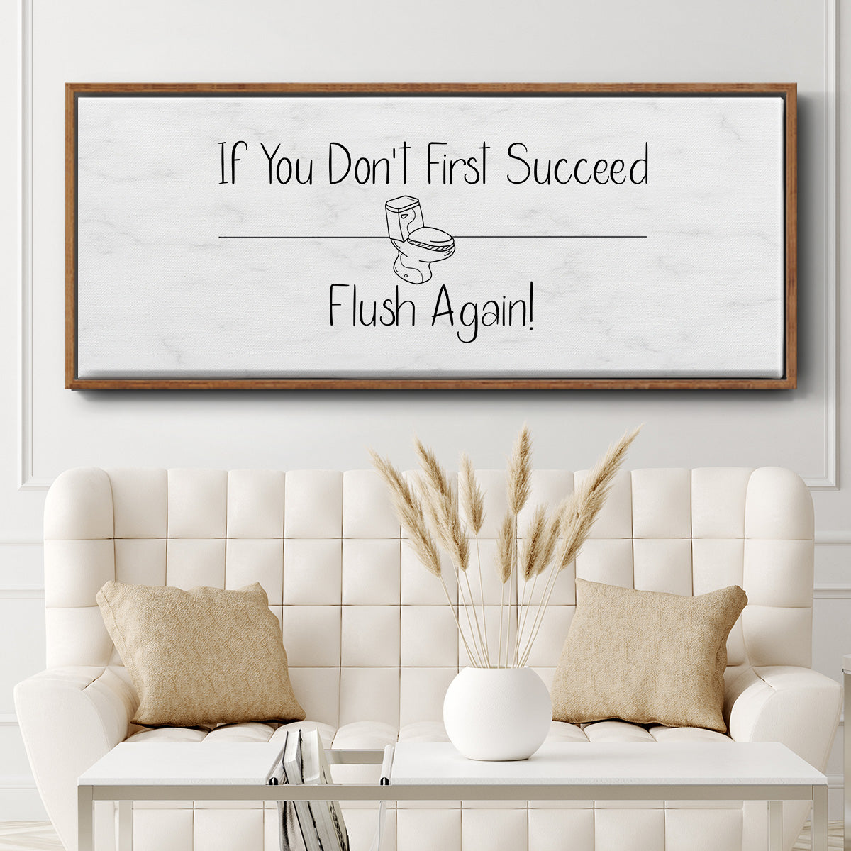 If You Don't ... - Floater Framed Canvas Print