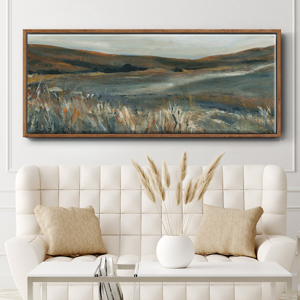 Copper Sunset - Floater Framed Canvas Print