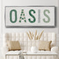 Oasis Cabana - Floater Framed Canvas Print