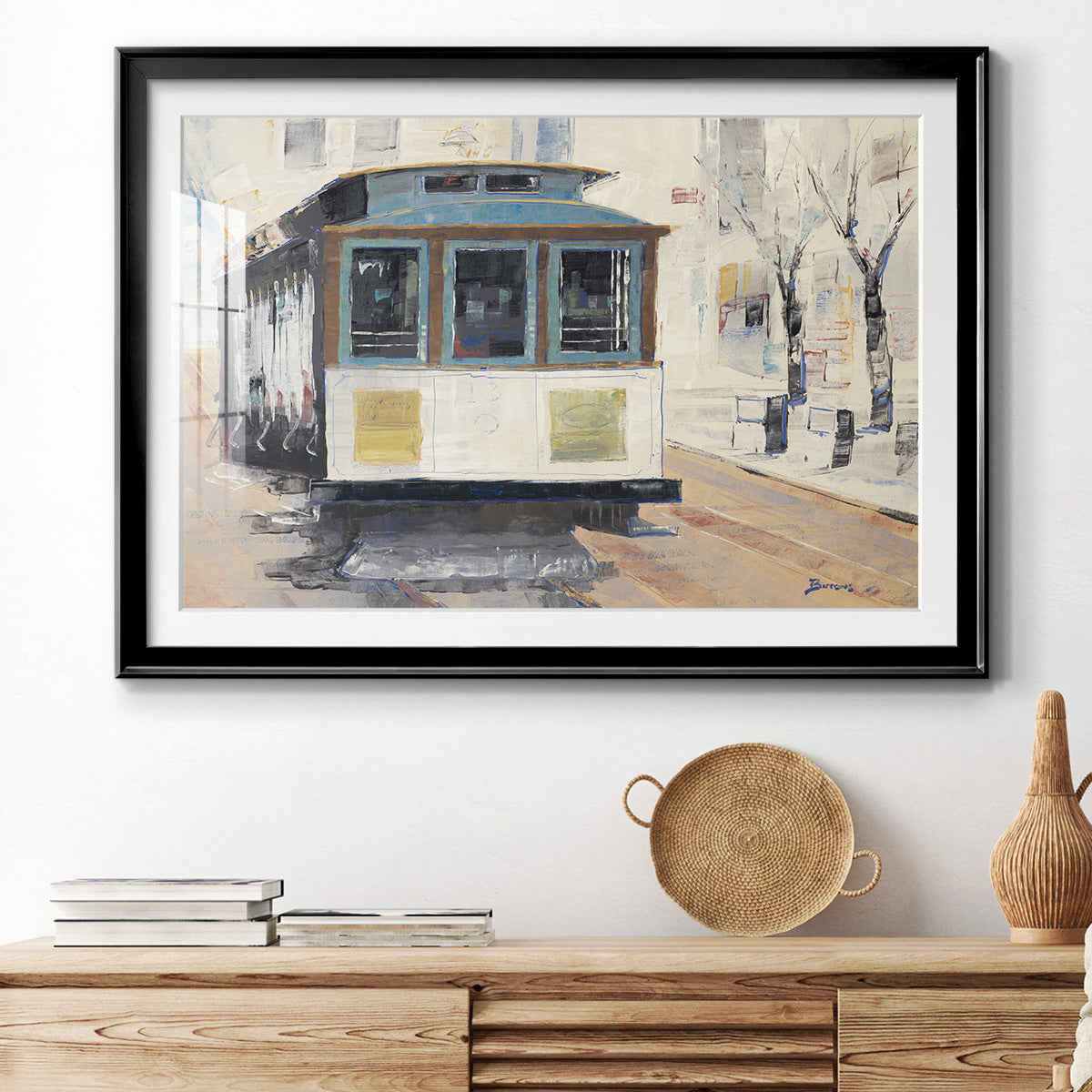 Cable Town Premium Framed Print - Ready to Hang