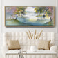 Meandering Lake I - Floater Framed Canvas Print