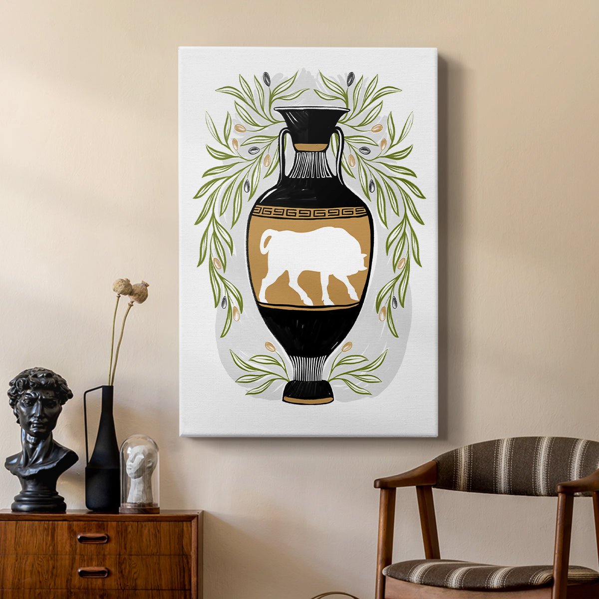 Greek Vases IV - Canvas Art Print
